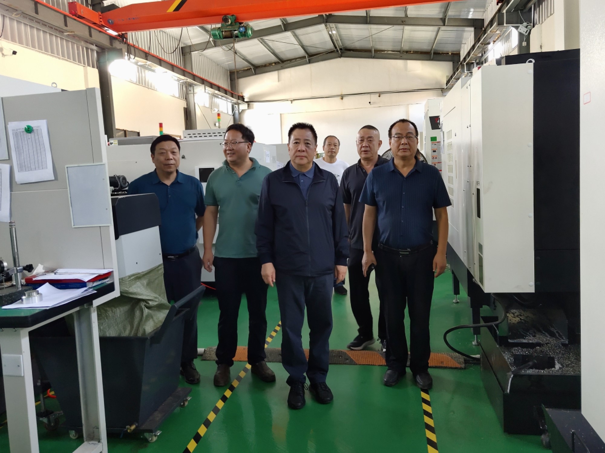 k1体育麻将胡了集团党委书记、董事长金辉赴陕西长钢新兴科技工业公司调研